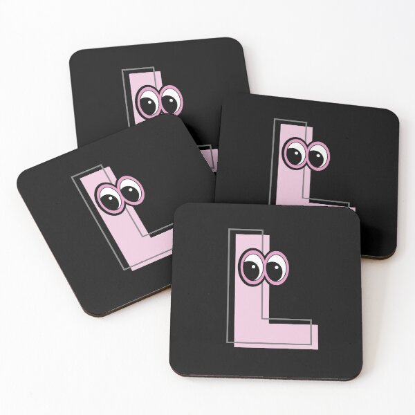 Item preview, Pink letter L with eyes designed and sold by Coffee Lifestyle.