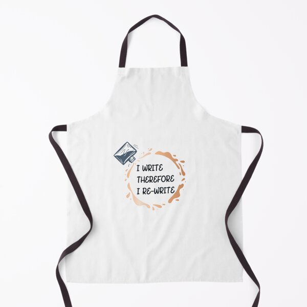 Item preview, I Write Therefore I Rewrite with black text - for Writers designed and sold by Mindful-Designs.