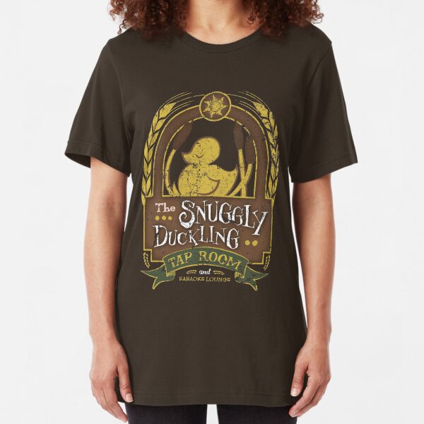The Snuggly Duckling Tap Room Slim Fit T-Shirt