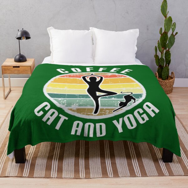 Item preview, Yoga, cat and coffee. designed and sold by Umiska.