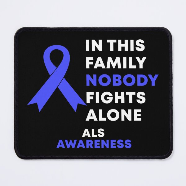 Item preview, In This Family Nobody Fights Alone ALS Awareness designed and sold by Color-Sparkle.
