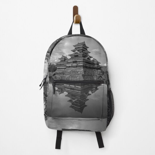 Item preview, Matsumo Castle, a Japanese castle in Nagano Prefecture in black and white designed and sold by DroppedTales.