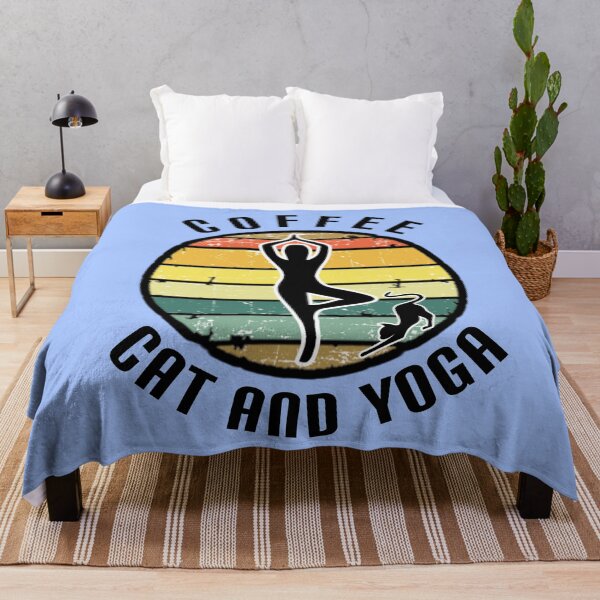 Item preview, Yoga, cat and coffee. designed and sold by Umiska.