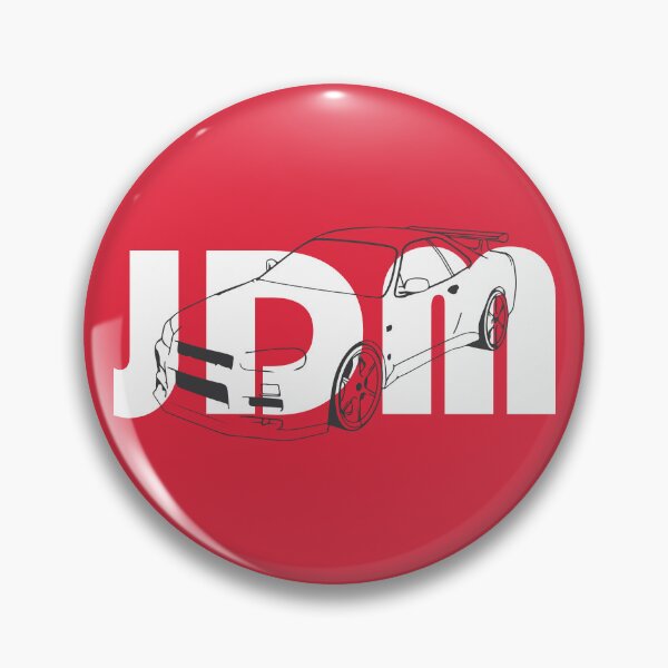 Item preview, Gray of Nissan GT-R JDM Drift tokyo petrol head japan nippon car badge designed and sold by angelpardo.