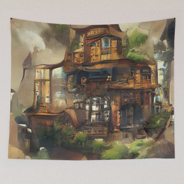 Item preview, house,nature,art,beaty,landscape,picture designed and sold by PrintArtBank.