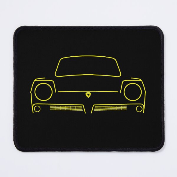 Item preview, Reliant Regal 1970s classic car yellow outline graphic  designed and sold by soitwouldseem.