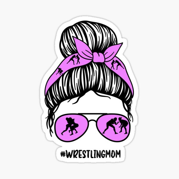 Kiss-Cut Stickers Just A Girl Who Loves Wrestling Retro Sunset
