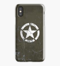 Vintage Look US Army White Star Emblem iPhone Case/Skin