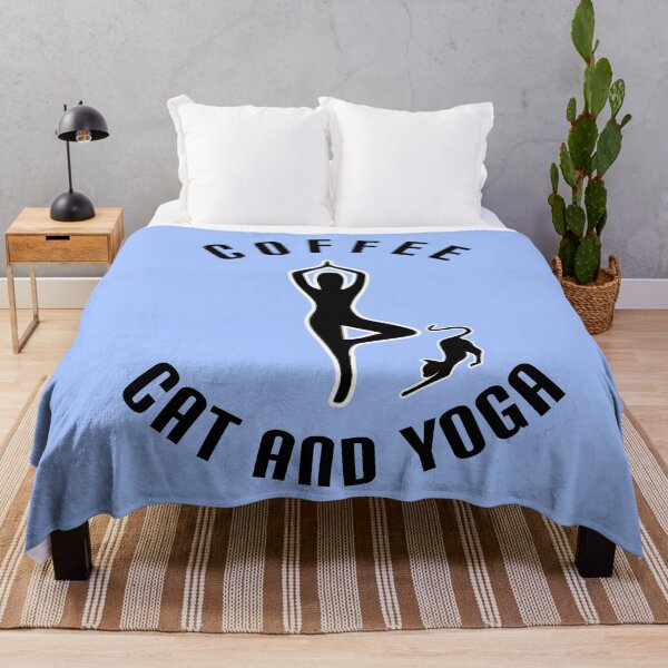 Item preview, Yoga, cat and coffee. designed and sold by Umiska.