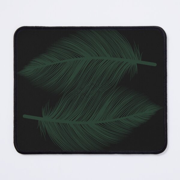 Item preview, Green Lilac Hand Drawn Feather  designed and sold by wintklc.