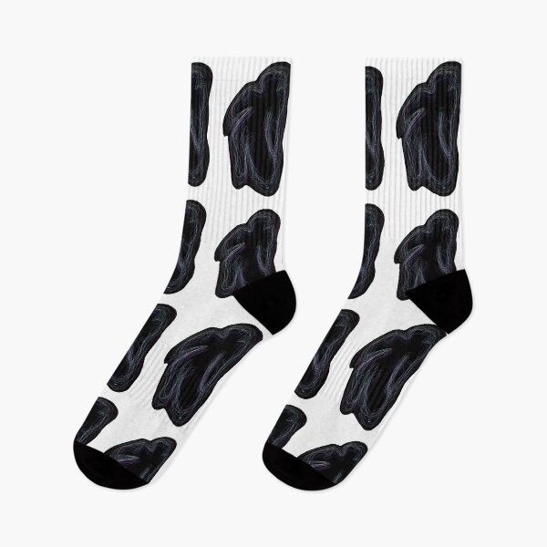 Item preview, Black neon silhouette (patterns, white background) designed and sold by MentaLee.