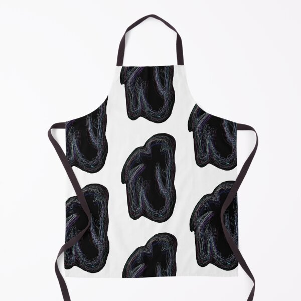 Item preview, Black neon silhouette (patterns, white background) designed and sold by MentaLee.