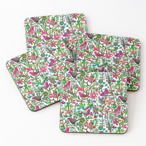 Item preview, pink birds in trees designed and sold by ritusdesigns.