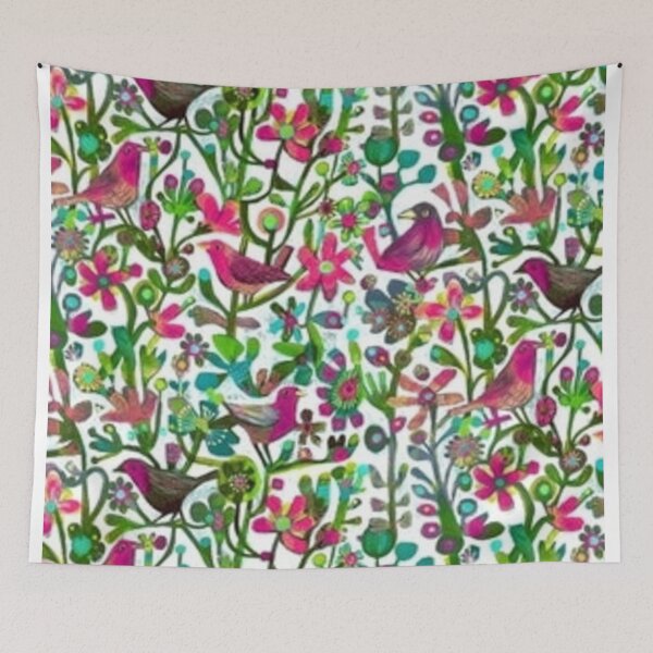 Item preview, pink birds in trees designed and sold by ritusdesigns.