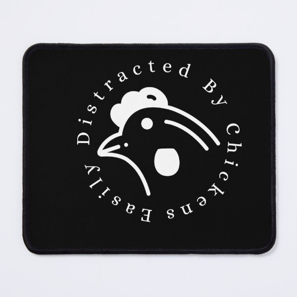 Item preview, Easily Distracted By Chickens, funny chicken t-shirt designed and sold by MEDELSHOP.
