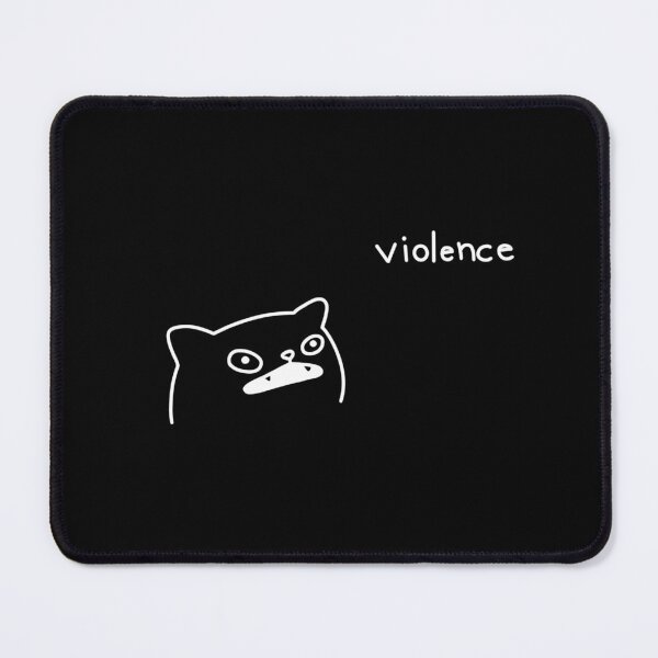 Cat Mouse Meme, Rubber Desktop Mat, Floppa Mouse Pad, Rubber Mouse Pad