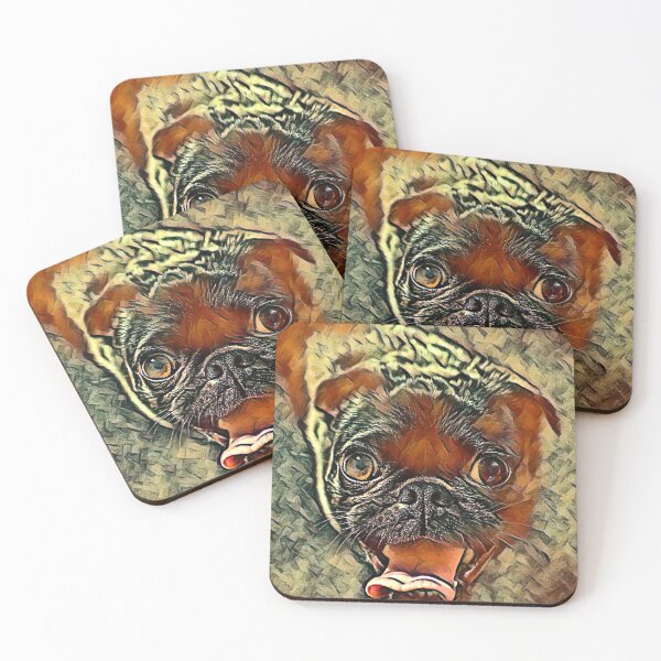 Item preview, A colourful pug artwork design. Pug artwork design designed and sold by Doggymadness.