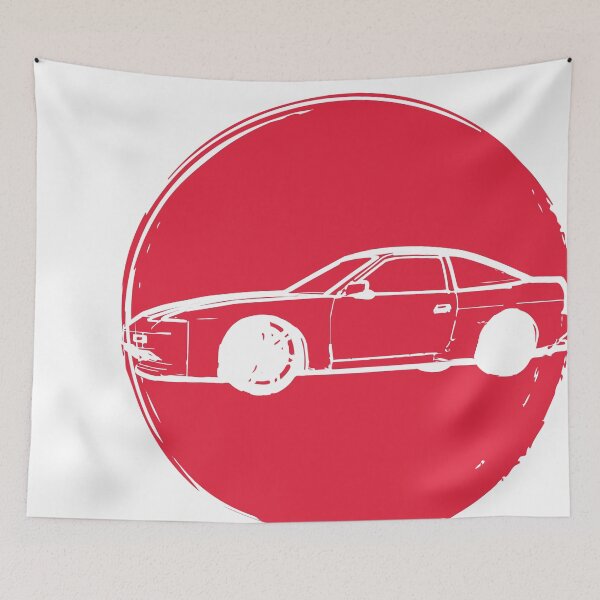Item preview, Red Sun Nissan 180 sx JDM Drift tokyo petrol head japan nippon car badge designed and sold by angelpardo.
