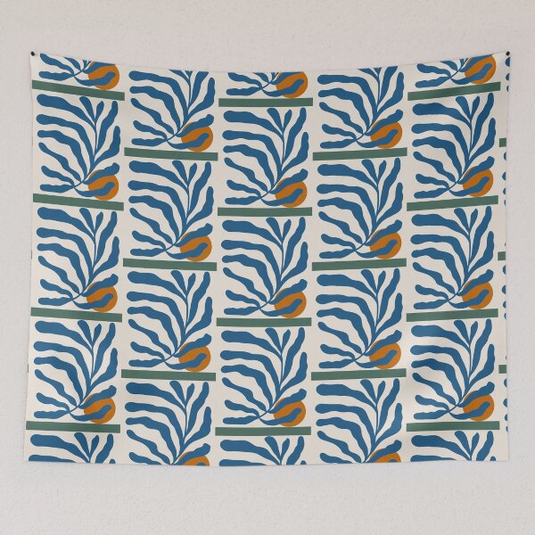Item preview, Matisse Jazz Exhibition  Papier Decoupes Cut Outs Blue Sleeveless Top   designed and sold by InkBerryMoon.