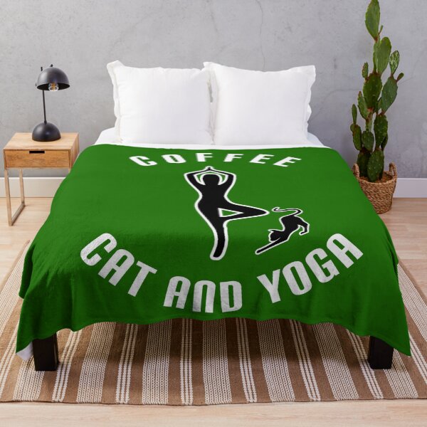Item preview, Yoga, cat and coffee. designed and sold by Umiska.