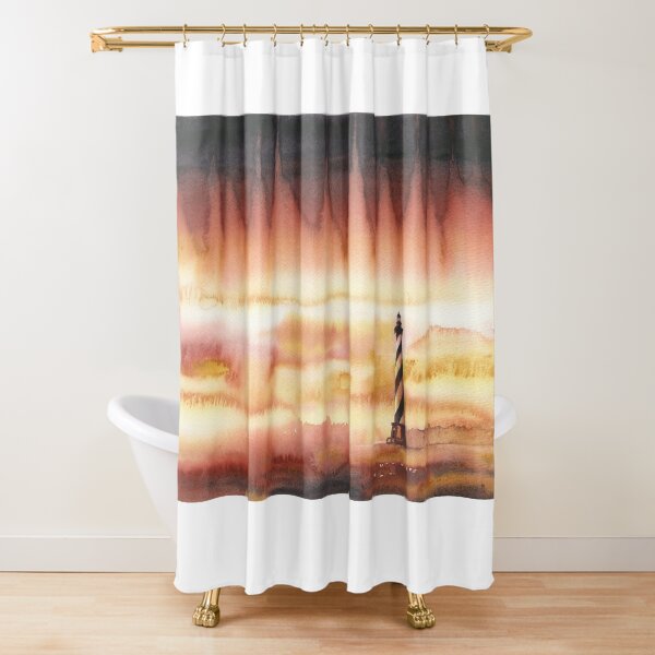 Item preview, Cape Hatteras Lighthouse on the Outer Banks, NC.  Watercolor painting Cape Hatteras Lighthouse designed and sold by rfoxphoto.