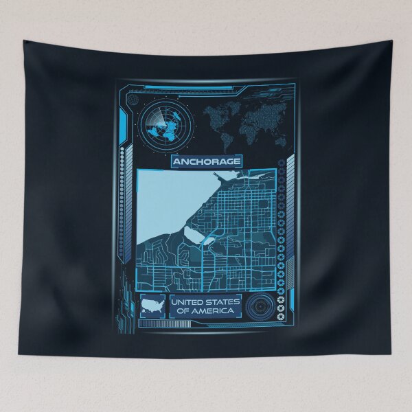 Item preview, Anchorage Map USA designed and sold by hatimelhag.