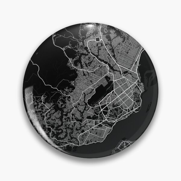 Item preview, Brazzaville City Map of Republic of the Congo - Full Moon designed and sold by deMAP.