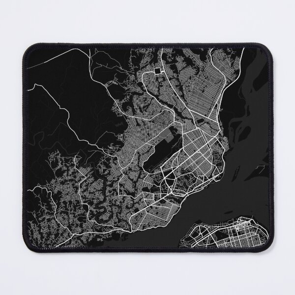 Item preview, Brazzaville City Map of Republic of the Congo - Full Moon designed and sold by deMAP.