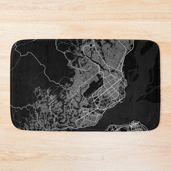 Item preview, Brazzaville City Map of Republic of the Congo - Full Moon designed and sold by deMAP.