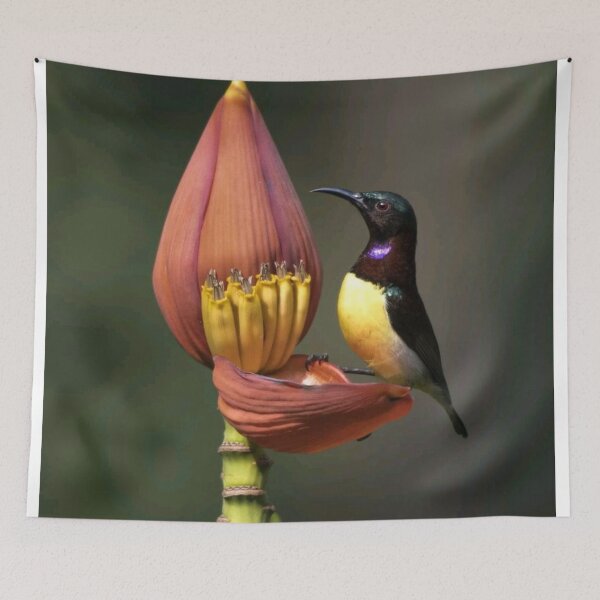 Item preview, purple necked humming bird designed and sold by ritusdesigns.