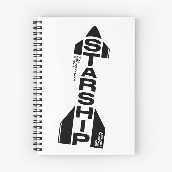Item preview, Starship Space Explorations Stencil Text Art - Black on White designed and sold by circumbinary.