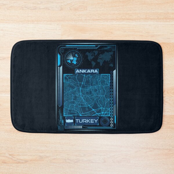 Item preview, Ankara Map Turkey designed and sold by hatimelhag.