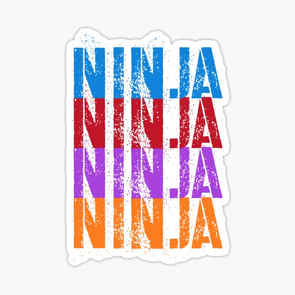 "Ninja colors " Sticker by Deneese Redbubble