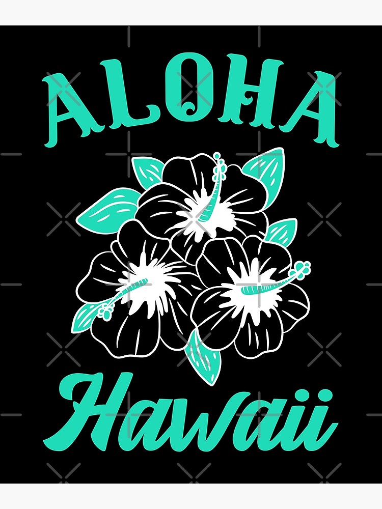 Hawaiian Floral Aloha Shirt - Black Background to Hawaiian F