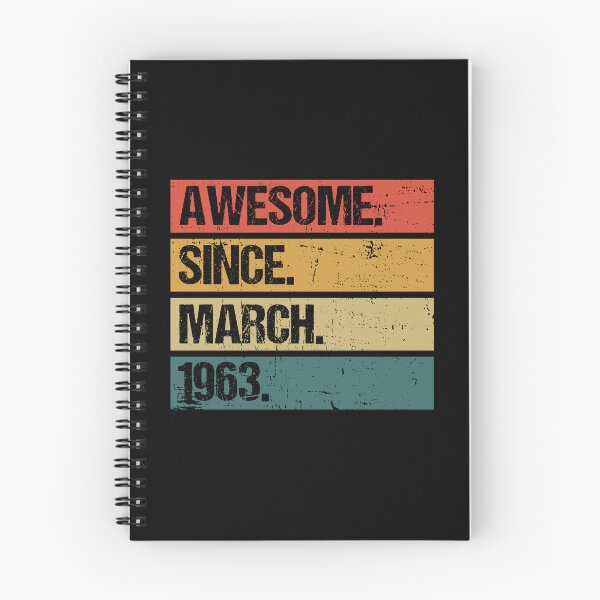 Item preview, 59th Birthday Gift: Awesome Since March 1963, Retro 1963 March Birthday designed and sold by AMINE  ★★★★★.