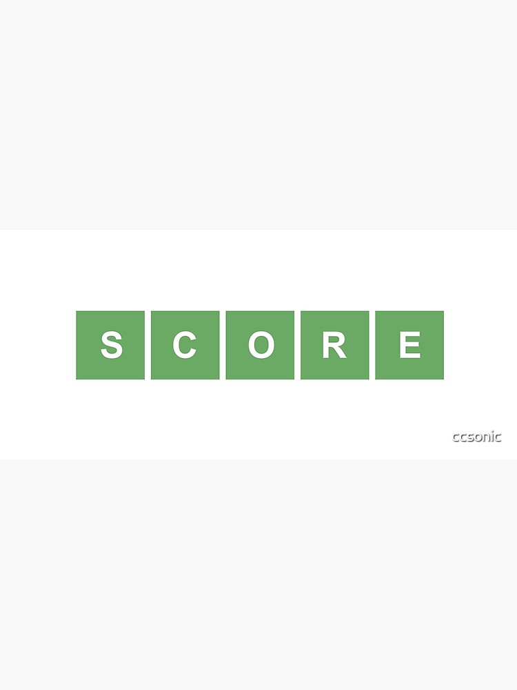 "Wordle Score  One Row" Photographic Print by ccsonic  Redbubble