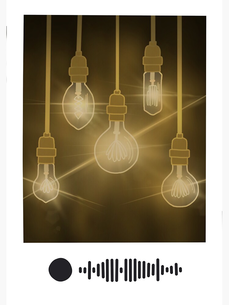 "Harry Styles Fine Line Lights Up Graphic with Spotify Code" Sticker