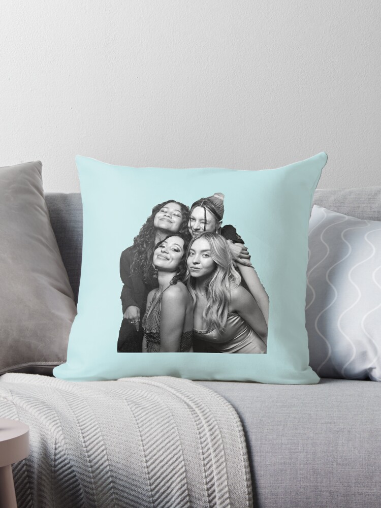 Euphoria Maddy and Cassie fan art Throw Pillow for Sale by JuliaJulia123