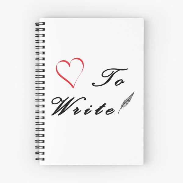 Item preview, Love to Write with black text - for Writers designed and sold by Mindful-Designs.