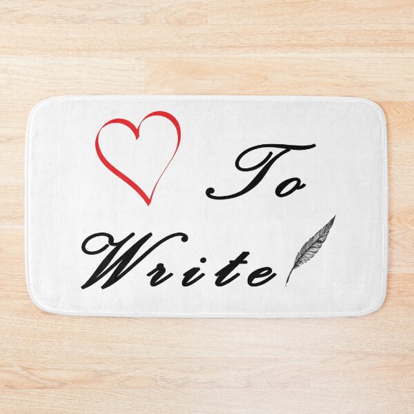 Item preview, Love to Write with black text - for Writers designed and sold by Mindful-Designs.