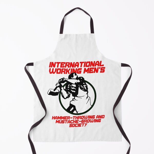Item preview, International Working Men's Hammer-Throwing and Mustache-Growing Society designed and sold by Good-Looking Corpse.