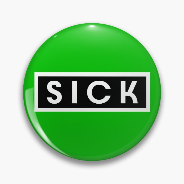 Item preview, SICK (White w/Black Fill) designed and sold by NIFE-FUN.
