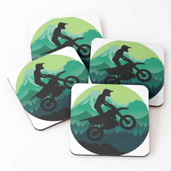 Item preview, motocross in nature, colorful landscape designed and sold by landscapeworlds.
