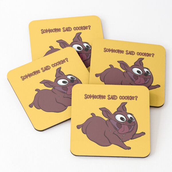 Item preview, Someone said cookie? Happy and hungry puppy running for some treat. designed and sold by marina63.