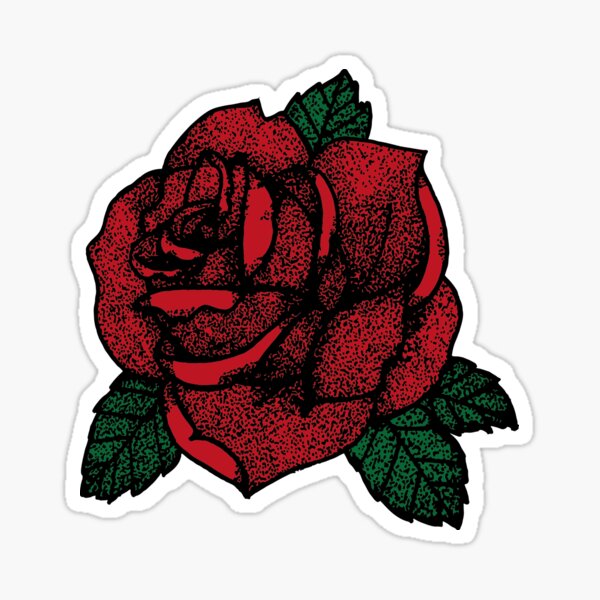 Item preview, Red Rose Stippled designed and sold by LO Design.