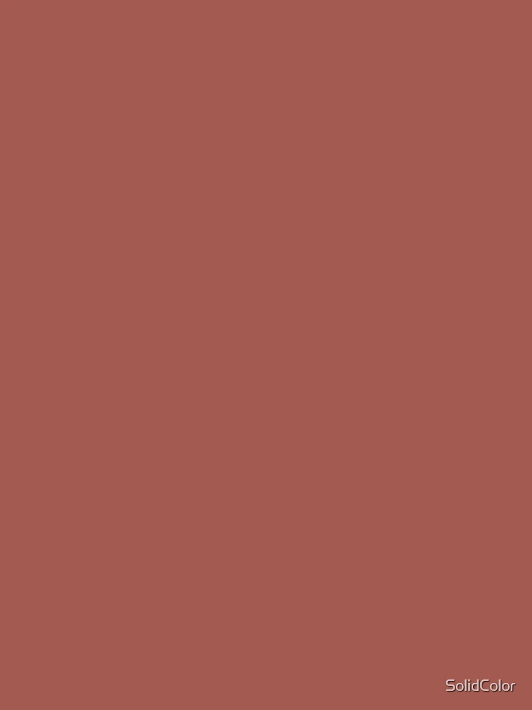 Aperçu 5 sur 5. Robe trapèze avec l'œuvre Redwood Red Plain color créée et vendue par SolidColor.