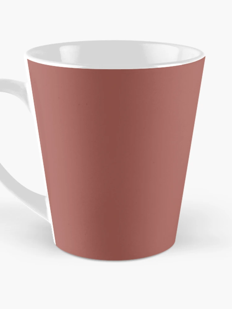 Aperçu 3 sur 4. Mug à café avec l'œuvre Redwood Red Plain color créée et vendue par SolidColor.