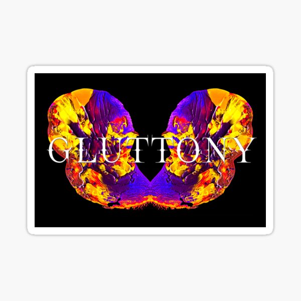 Vista previa del artículo con la obra «Los siete pecados capitales - GLUTTONY», diseñado y vendido por Hell-Prints.