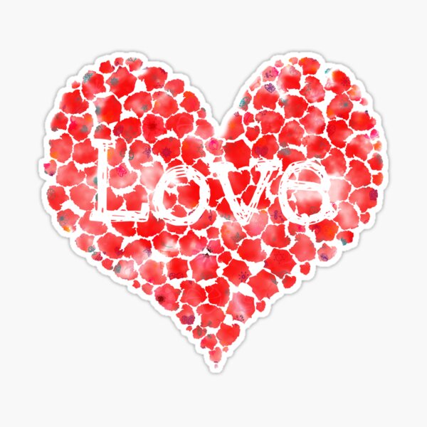 Society6 ケース Cute Red based White Heart Love flat,750x,075,f-pad,750x1000,