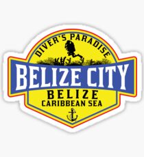TAUCHEN BELIZE STADTTREFFER PARADIES SCUBA KARIBISCHER MEER TAUCH SCHNORCHELN 2 Sticker